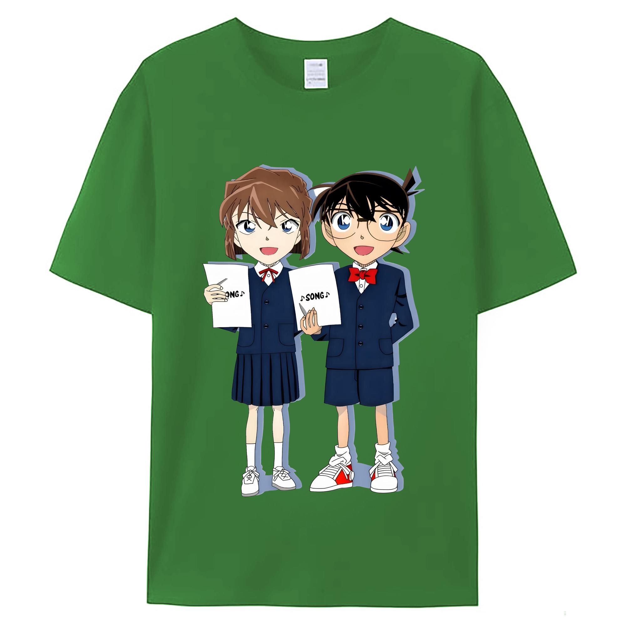 （画像用） 名探偵コナン 灰原 哀 はいばら あい Detective Conan Anita Hailey、Vi Graythorn Haibara Ai レディースカジュアルプリントTシャツ（綿100％）